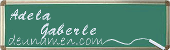Adela Gaberle Visitenkarte